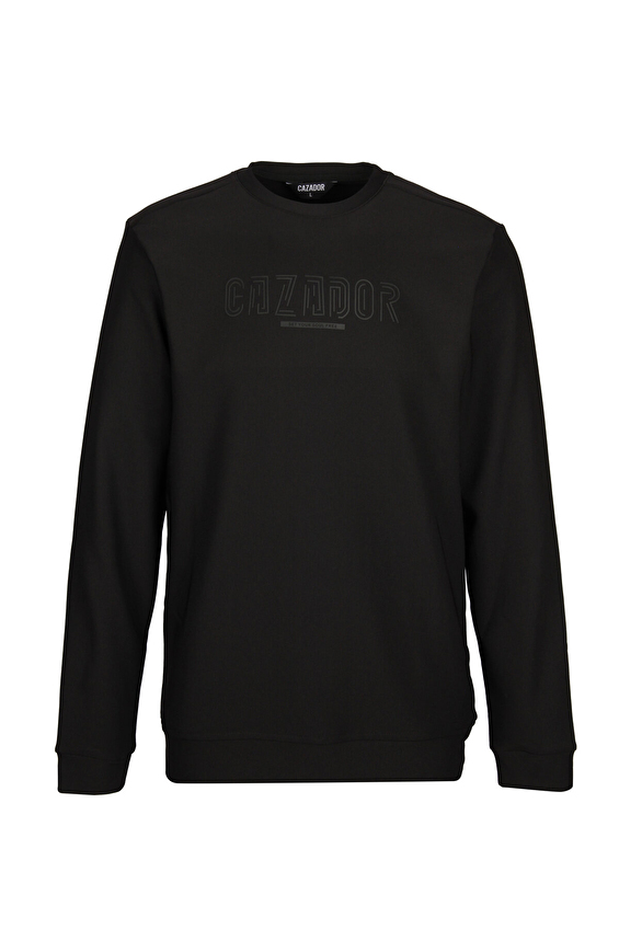 Cazador Regular Fit Erkek Sweatshırt 53300 Siyah Cazador Regular Fit Erkek Sweatshırt 53300 Siyah
