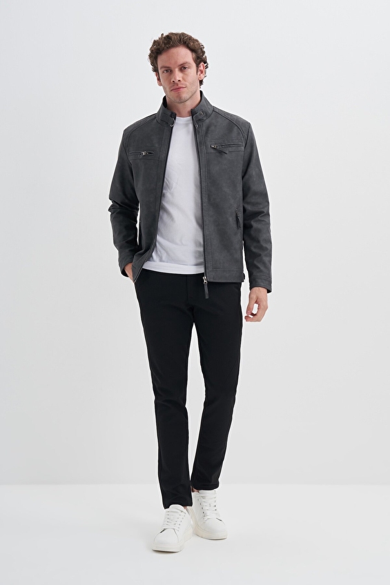 Cazador Slim Fit Erkek Mont 10620 Gri Cazador Slim Fit Erkek Mont 10620 Gri