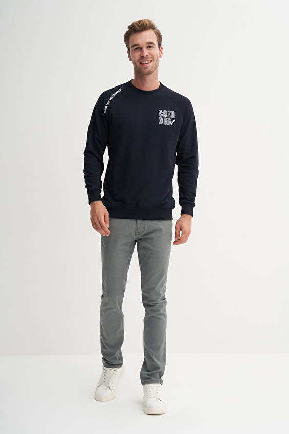 Cazador Regular Fit Erkek Sweatshırt 53320 Lacivert Cazador Regular Fit Erkek Sweatshırt 53320 Lacivert
