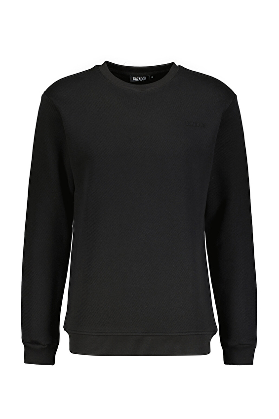 Cazador Regular Fit Erkek Sweatshırt 54250 Siyah Cazador Regular Fit Erkek Sweatshırt 54250 Siyah