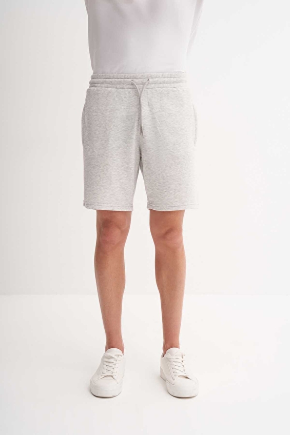 Cazador Slim Fit Erkek Bermuda 60760 Gri melanj Cazador Slim Fit Erkek Bermuda 60760 Gri melanj