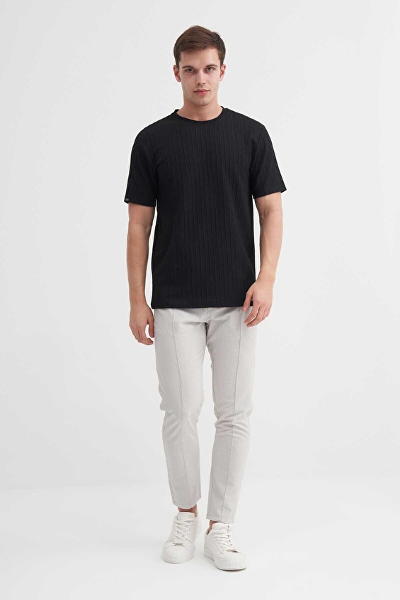 Cazador Regular Fit Erkek Tişört 40510 Siyah Cazador Regular Fit Erkek Tişört 40510 Siyah