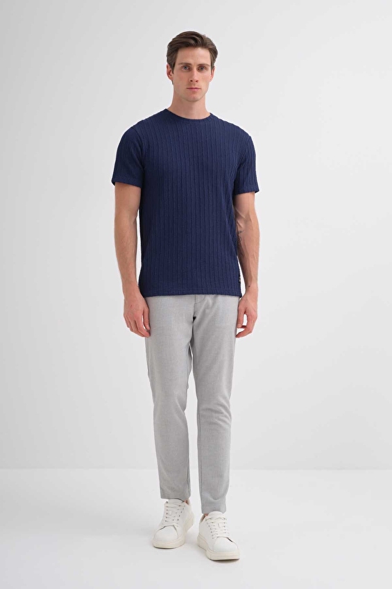 Cazador Regular Fit Erkek Tişört 40510 Lacivert Cazador Regular Fit Erkek Tişört 40510 Lacivert