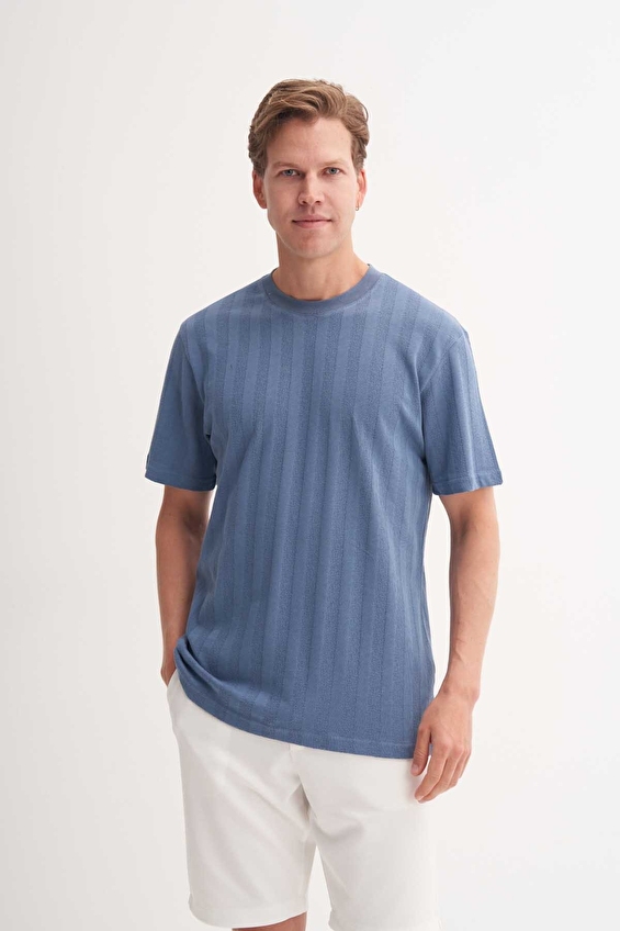 Cazador Regular Fit Erkek Tişört 42770 Indıgo Cazador Regular Fit Erkek Tişört 42770 Indıgo