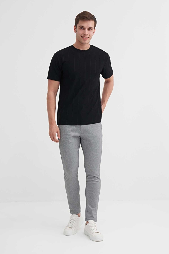 Cazador Regular Fit Erkek Tişört 42030 Siyah Cazador Regular Fit Erkek Tişört 42030 Siyah
