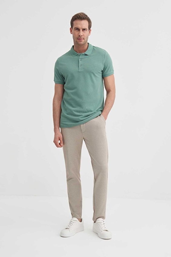 Cazador Slim Fit Erkek Tişört 46130 Mavi Cazador Slim Fit Erkek Tişört 46130 Mavi