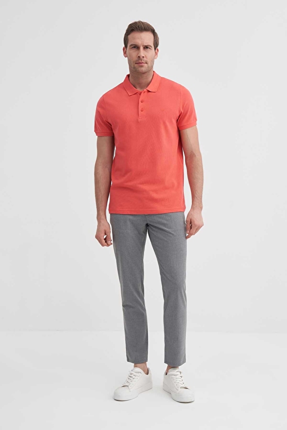 Cazador Slim Fit Erkek Tişört 46130 Nar Cazador Slim Fit Erkek Tişört 46130 Nar