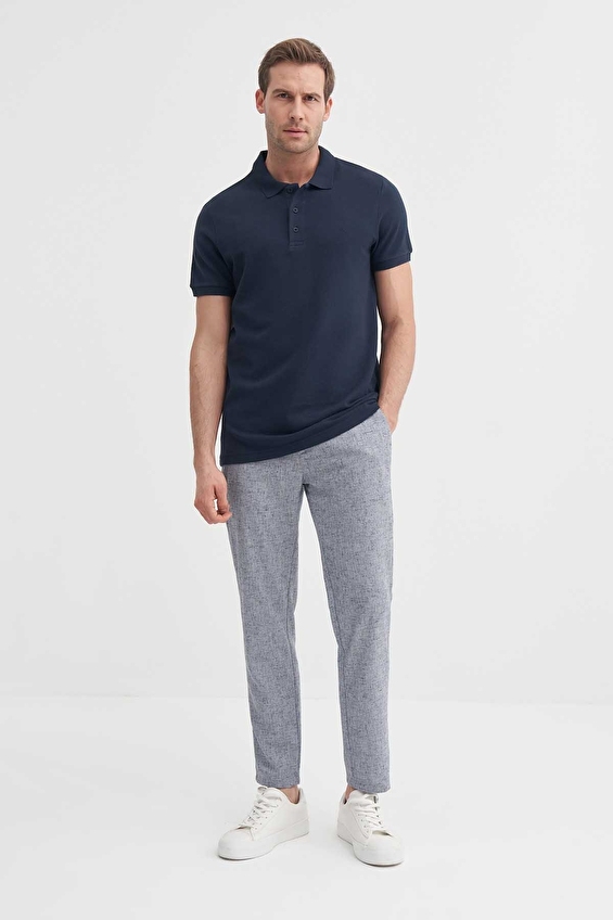 Cazador Slim Fit Erkek Tişört 46130 Lacivert Cazador Slim Fit Erkek Tişört 46130 Lacivert