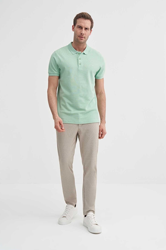 Cazador Slim Fit Erkek Tişört 46130 Su yeşili Cazador Slim Fit Erkek Tişört 46130 Su yeşili