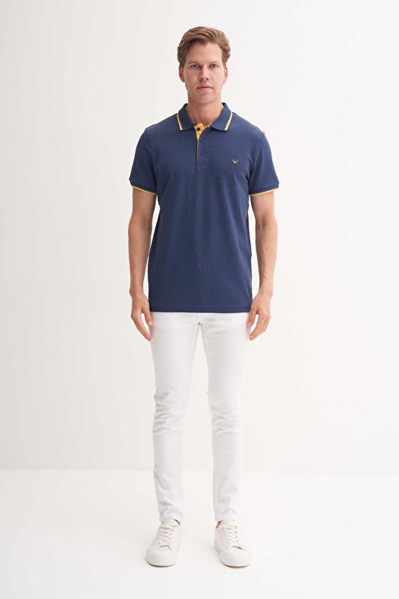 Cazador Slim Fit Erkek Tişört 46140 Indıgo Cazador Slim Fit Erkek Tişört 46140 Indıgo