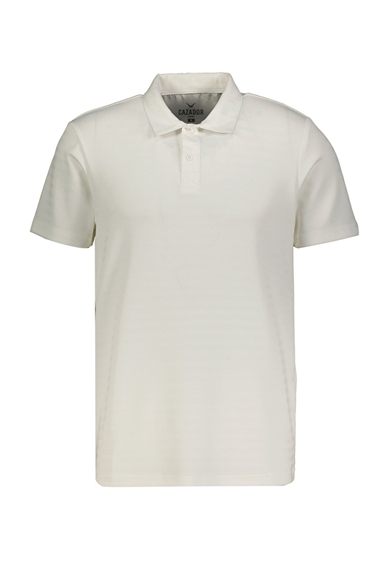 Cazador Regular Fit Erkek Tişört 40480 Beyaz Cazador Regular Fit Erkek Tişört 40480 Beyaz