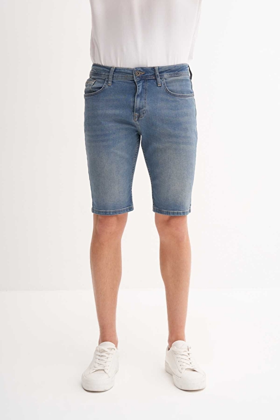 Cazador Slim Fit Erkek Bermuda 67010 Mavi Cazador Slim Fit Erkek Bermuda 67010 Mavi