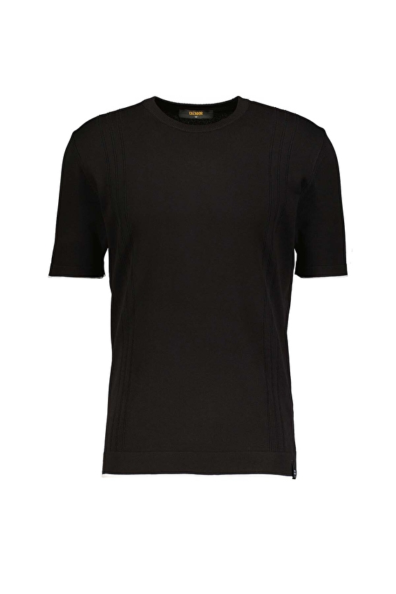 Cazador Regular Fit Erkek Tişört 34185 Siyah Cazador Regular Fit Erkek Tişört 34185 Siyah