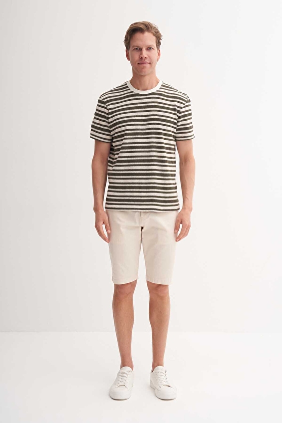 Cazador Slim Fit Erkek Tişört 40340 Yeşil Cazador Slim Fit Erkek Tişört 40340 Yeşil