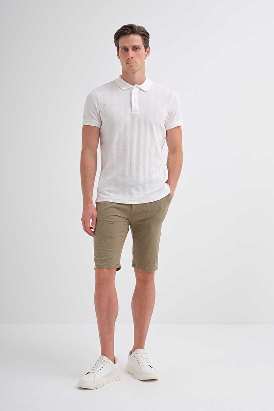 Cazador Regular Fit Erkek Tişört 41020 Beyaz Cazador Regular Fit Erkek Tişört 41020 Beyaz