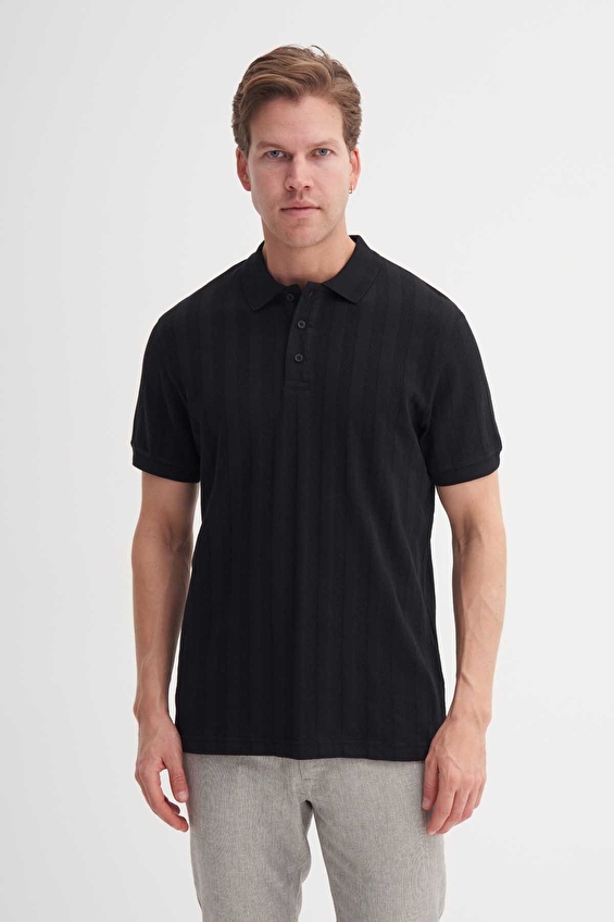 Cazador Regular Fit Erkek Tişört 41020 Siyah Cazador Regular Fit Erkek Tişört 41020 Siyah