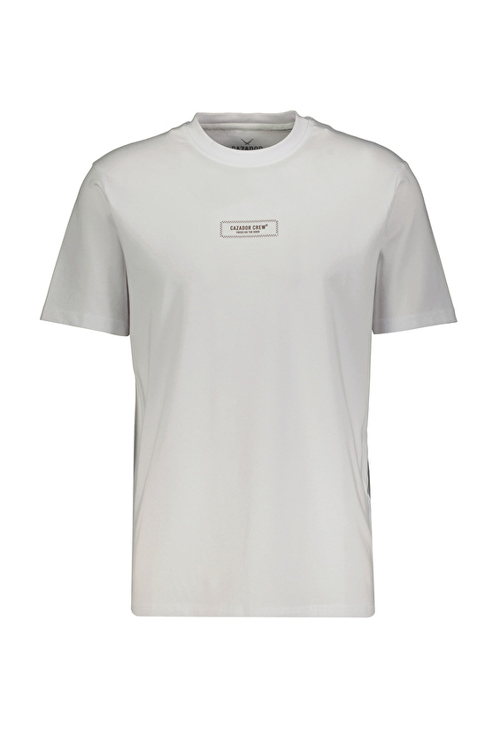 Cazador Regular Fit Erkek Tişört 44340 Beyaz Cazador Regular Fit Erkek Tişört 44340 Beyaz