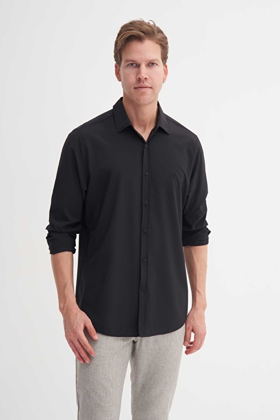 Cazador Regular Fit Erkek Gömlek 20480 Siyah Cazador Regular Fit Erkek Gömlek 20480 Siyah