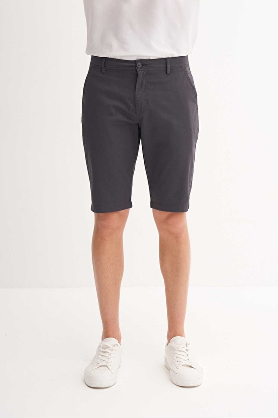 Cazador Slim Fit Erkek Bermuda 60010 Antrasit Cazador Slim Fit Erkek Bermuda 60010 Antrasit