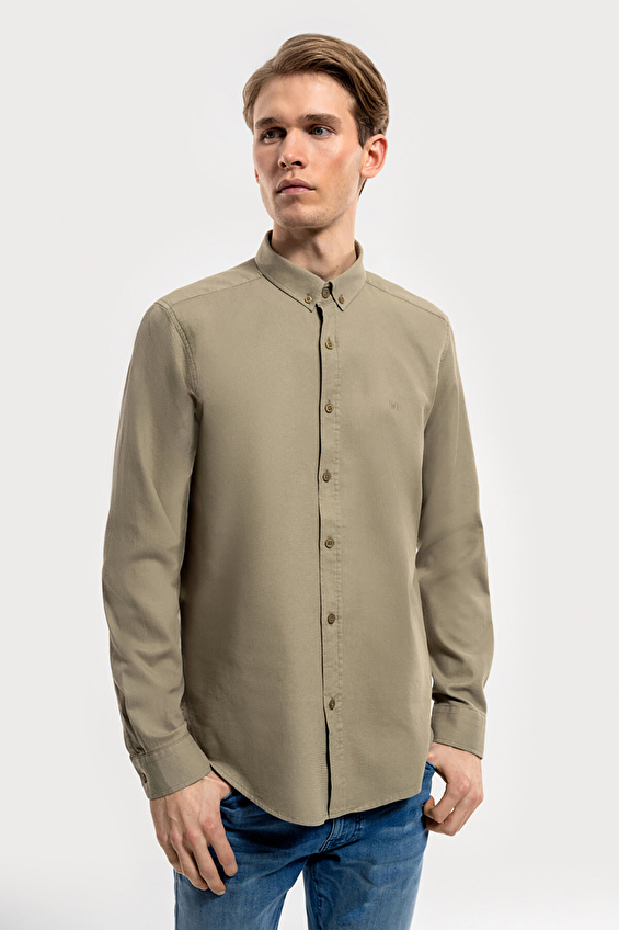 Loft Essential Erkek Gömlek LF2030872 LKH Haki Loft Essential Erkek Gömlek LF2030872 LKH Haki