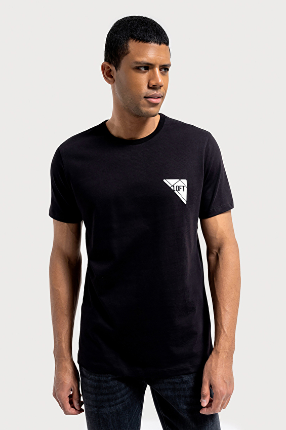 Loft Erkek Tişört LF2035802 BLK Siyah Loft Erkek Tişört LF2035802 BLK Siyah