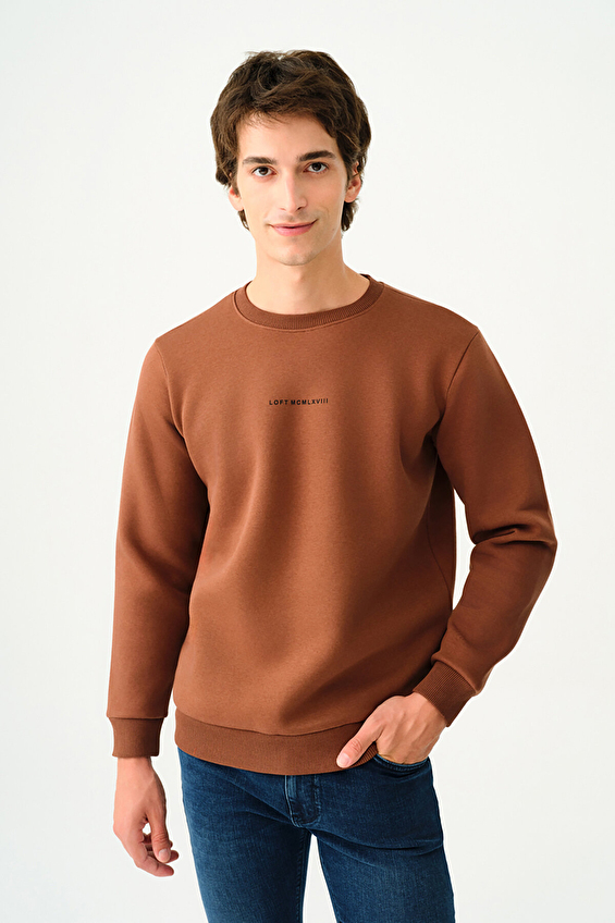 Loft Erkek Sweatshirt LF2034268 BRW Kahverengi Loft Erkek Sweatshirt LF2034268 BRW Kahverengi