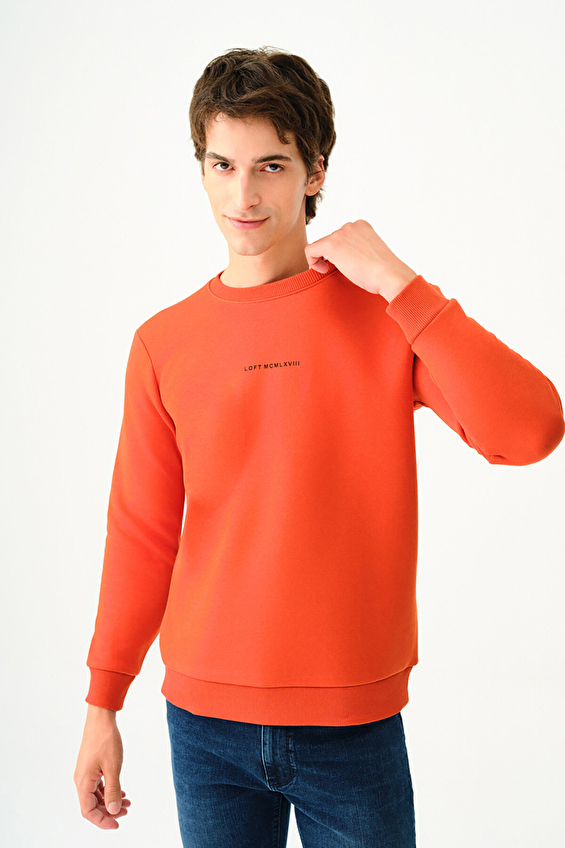 Loft Erkek Sweatshirt LF2034268 GNG Turuncu Loft Erkek Sweatshirt LF2034268 GNG Turuncu