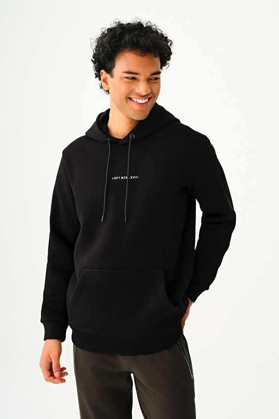 Loft Erkek Sweatshirt LF2034269 BLK Siyah Loft Erkek Sweatshirt LF2034269 BLK Siyah