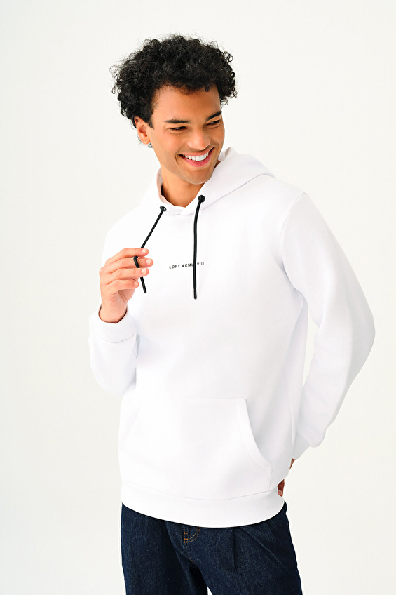 Loft Erkek Sweatshirt LF2034269 WHT Beyaz Loft Erkek Sweatshirt LF2034269 WHT Beyaz