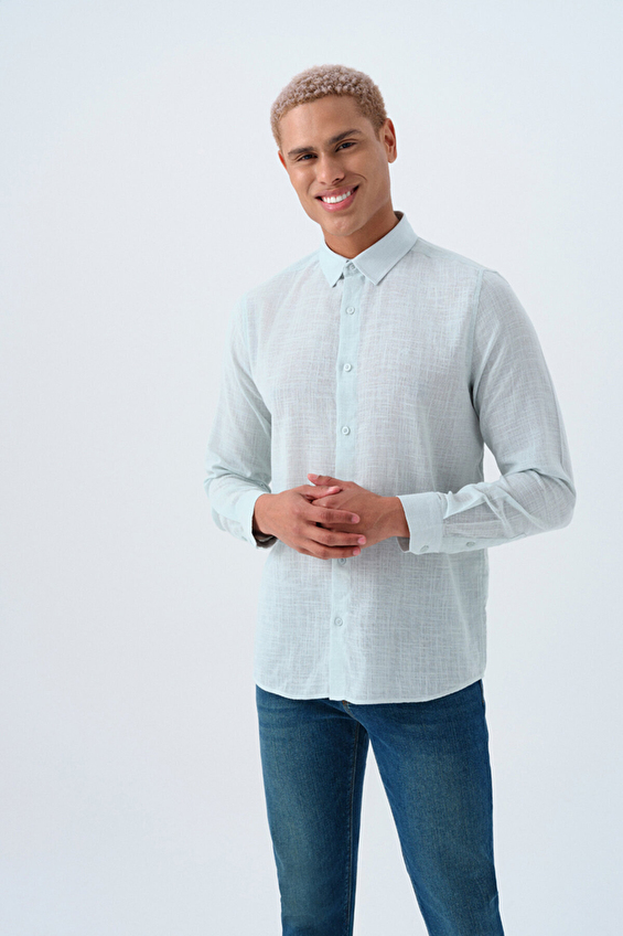 Loft Erkek Gömlek LF2038874 MGR Mint Loft Erkek Gömlek LF2038874 MGR Mint