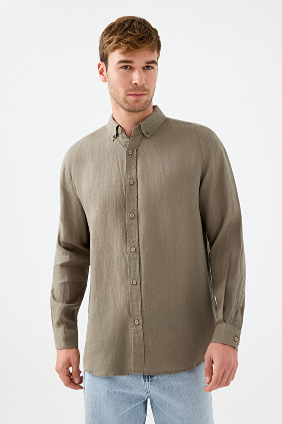 Loft Erkek Gömlek LF2039339 LKH Haki Loft Erkek Gömlek LF2039339 LKH Haki