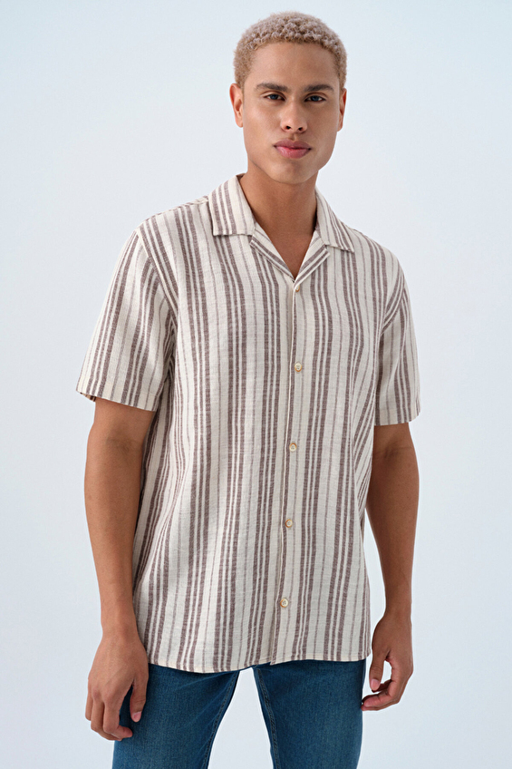 Loft Erkek Gömlek LF2038621 BRW Kahverengi Loft Erkek Gömlek LF2038621 BRW Kahverengi