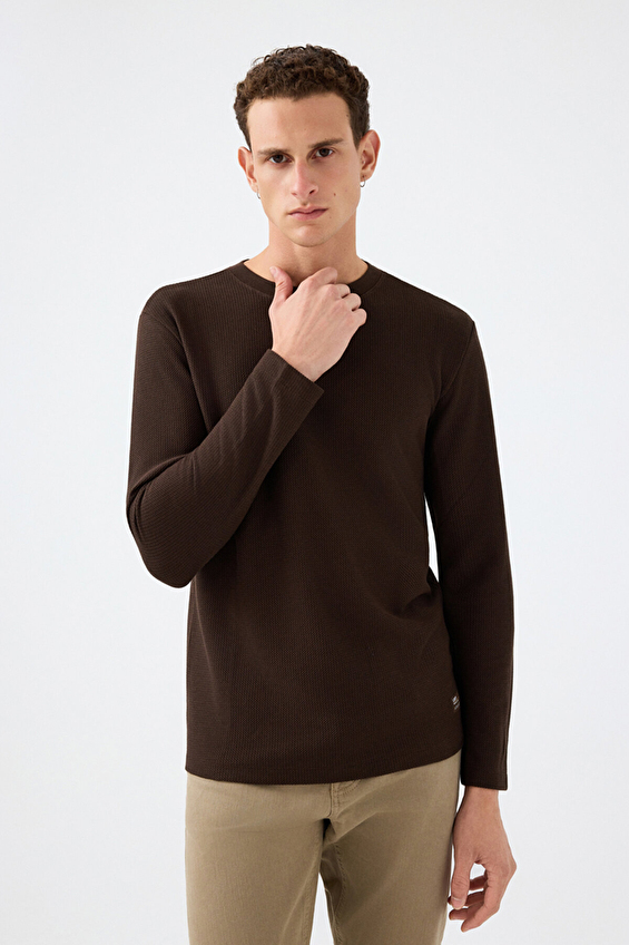 Loft Erkek Sweatshirt LF2040679 BRW Kahverengi Loft Erkek Sweatshirt LF2040679 BRW Kahverengi