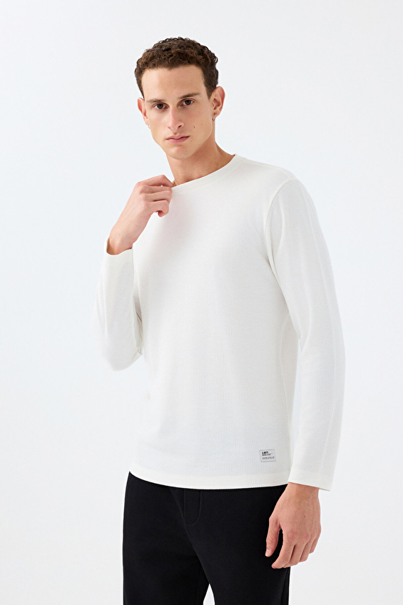 Loft Erkek Sweatshirt LF2040679 OFW Kırık beyaz Loft Erkek Sweatshirt LF2040679 OFW Kırık beyaz