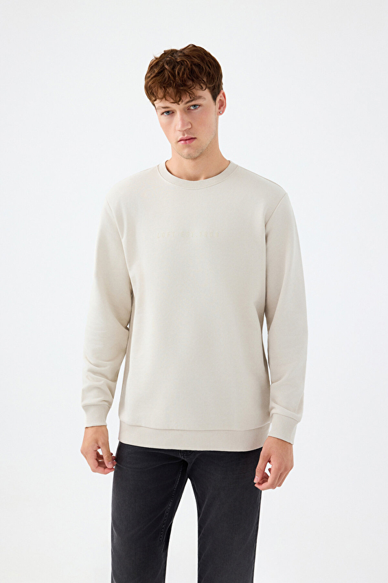 Loft Erkek Sweatshirt LF2037100 STN Taş Loft Erkek Sweatshirt LF2037100 STN Taş
