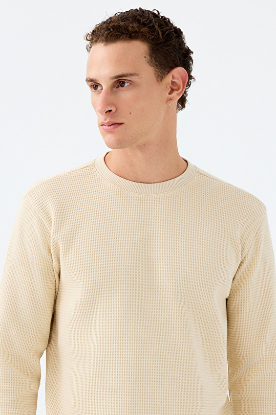 Loft Erkek Sweatshirt LF2040680 ECR Ekru Loft Erkek Sweatshirt LF2040680 ECR Ekru