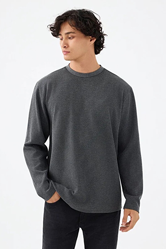 Loft Erkek Sweatshirt LF2037183 ANM Antrasit Loft Erkek Sweatshirt LF2037183 ANM Antrasit