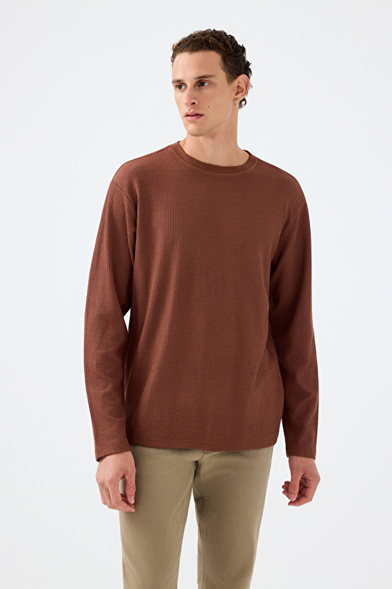 Loft Erkek Sweatshirt LF2037183 BRW Kahverengi Loft Erkek Sweatshirt LF2037183 BRW Kahverengi