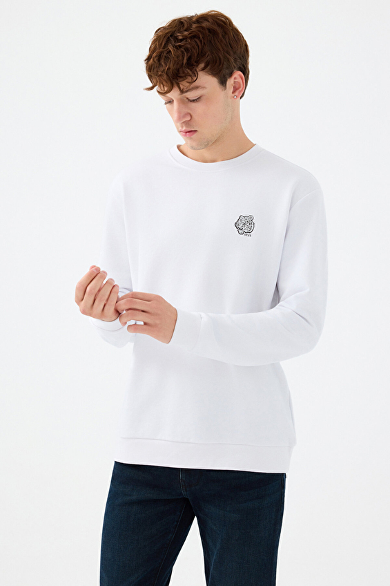 Loft Erkek Sweatshirt LF2041388 WHT Beyaz Loft Erkek Sweatshirt LF2041388 WHT Beyaz