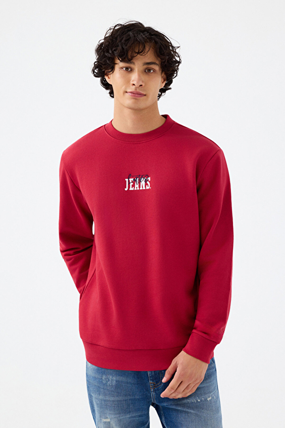 Loft Erkek Sweatshirt LF2041560 BRD Bordo Loft Erkek Sweatshirt LF2041560 BRD Bordo