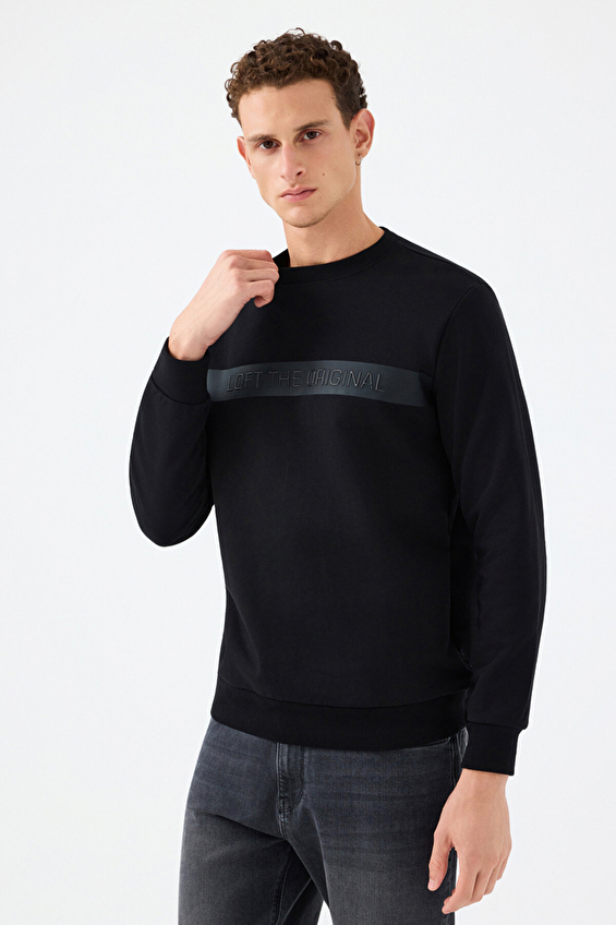 Loft Erkek Sweatshirt LF2041211 BLK Siyah Loft Erkek Sweatshirt LF2041211 BLK Siyah