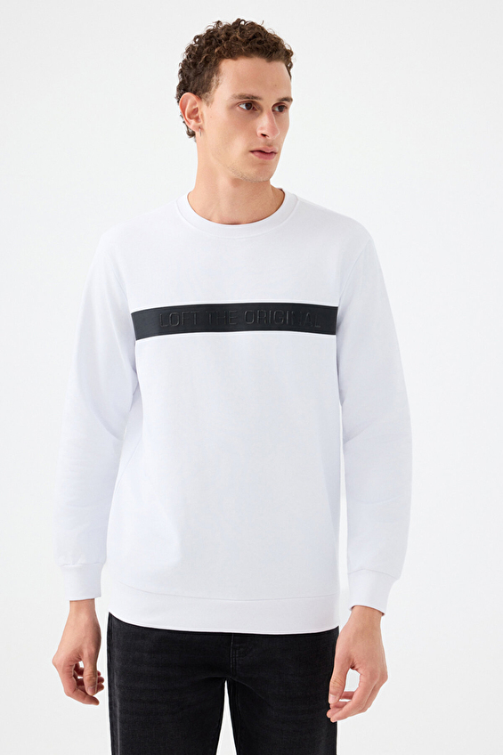 Loft Erkek Sweatshirt LF2041211 WHT Beyaz Loft Erkek Sweatshirt LF2041211 WHT Beyaz