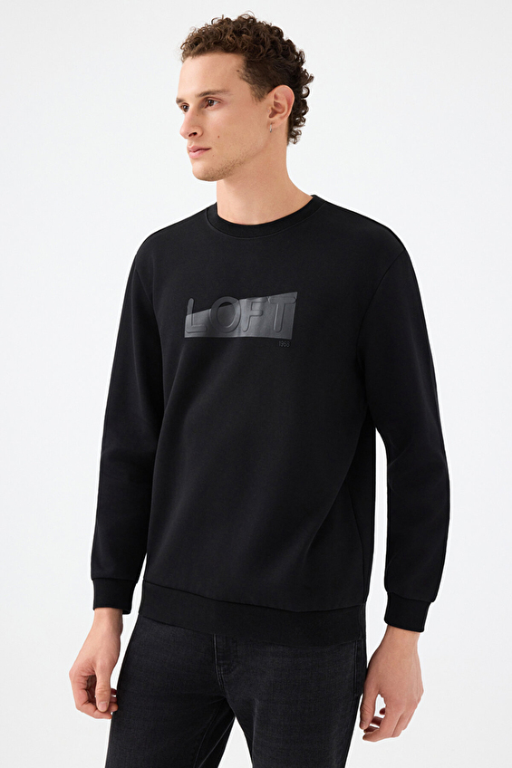 Loft Erkek Sweatshirt LF2041074 BLK Siyah Loft Erkek Sweatshirt LF2041074 BLK Siyah