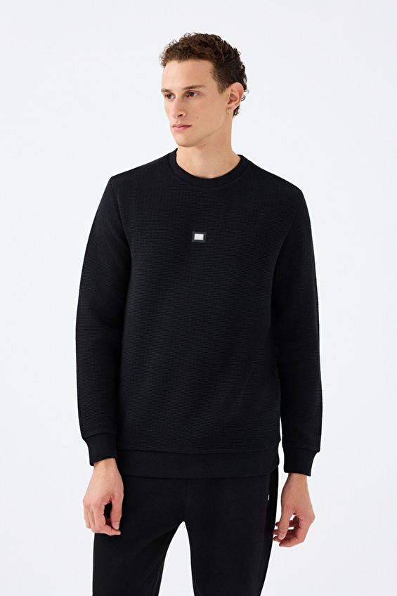 Loft Erkek Sweatshirt LF2037365 BLK Siyah Loft Erkek Sweatshirt LF2037365 BLK Siyah