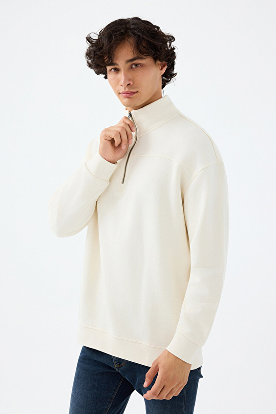 Loft Erkek Sweatshirt LF2040575 ECR Ekru Loft Erkek Sweatshirt LF2040575 ECR Ekru