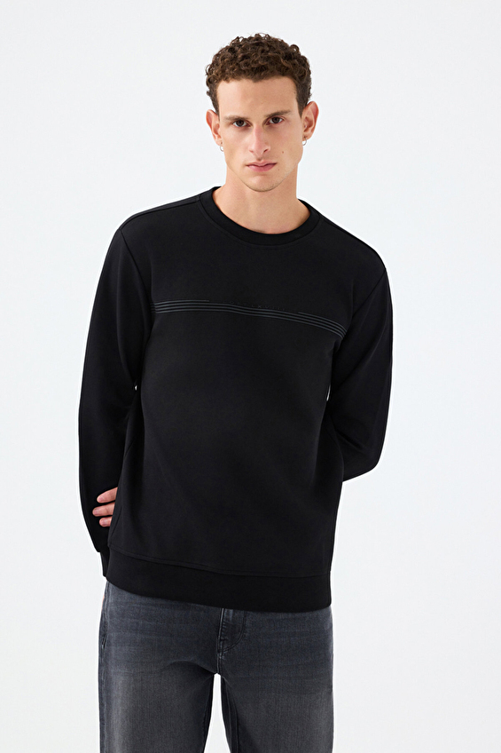 Loft Erkek Sweatshirt LF2041076 BLK Siyah Loft Erkek Sweatshirt LF2041076 BLK Siyah