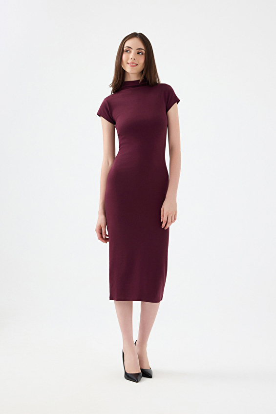 Loft Kadın Elbise LF2041108 Bordo Loft Kadın Elbise LF2041108 Bordo
