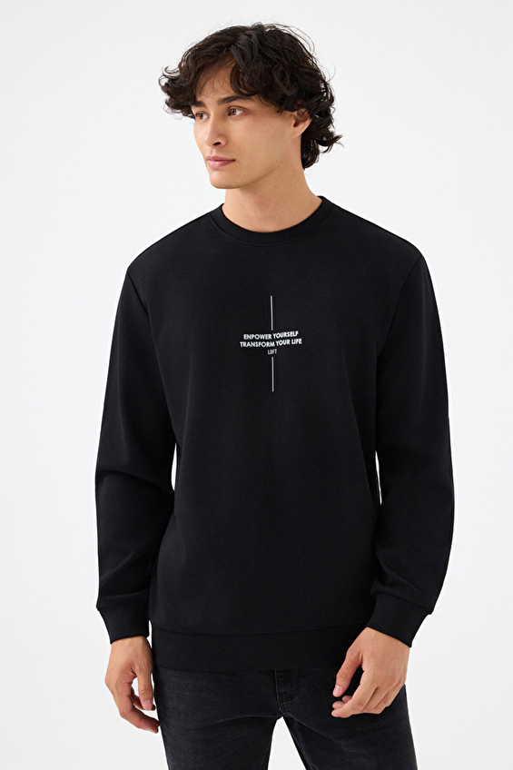 Loft Erkek Sweatshirt LF2041080 BLK Siyah Loft Erkek Sweatshirt LF2041080 BLK Siyah
