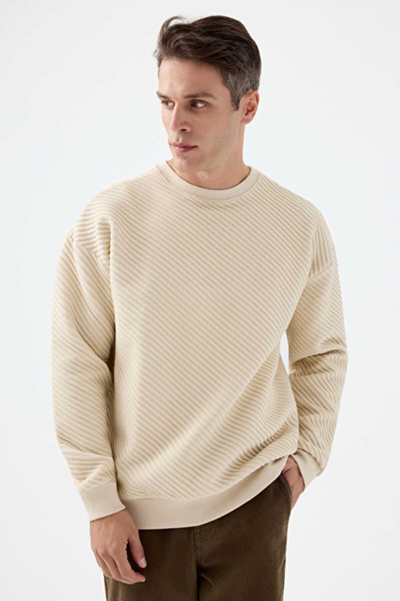 Loft Erkek Sweatshirt LF2038599 LBG Bej Loft Erkek Sweatshirt LF2038599 LBG Bej