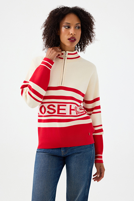 Loft Kadın Kazak LF2040964 Ekru Loft Kadın Kazak LF2040964 Ekru